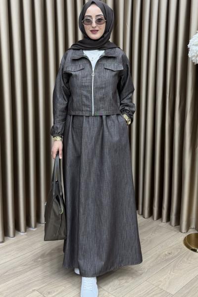 Larin Etek Takım Kahverengi Kahverengi