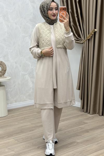 Lavin 3 lü Takım Bej Bej