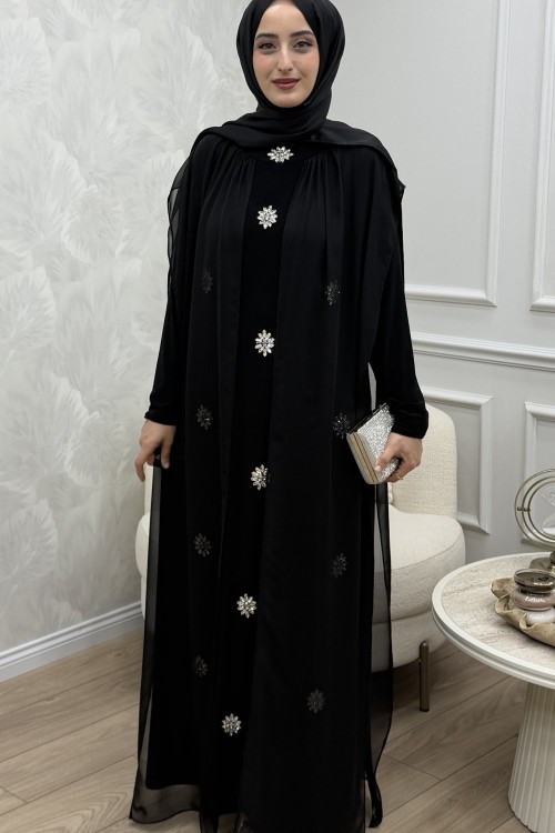 Lina Abiye Siyah Siyah