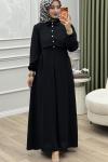 Melda Elbise Siyah Siyah