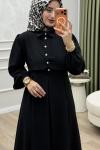Melda Elbise Siyah Siyah