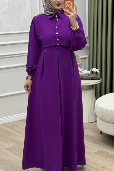 Melda Elbise Fuşya Fuşya