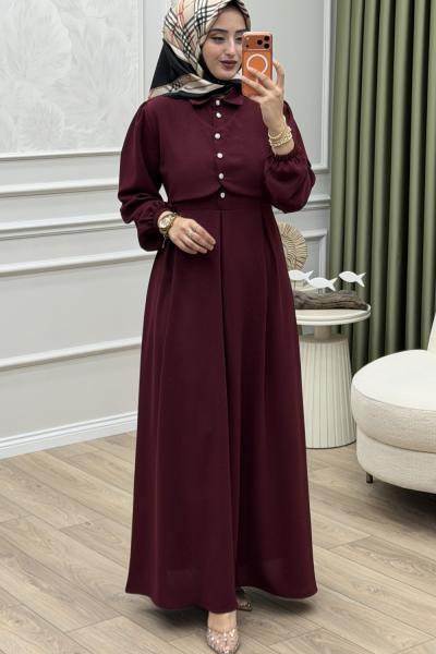 Melda Elbise Bordo Bordo