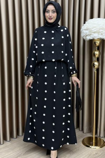 Mila Etek Takım Siyah Siyah