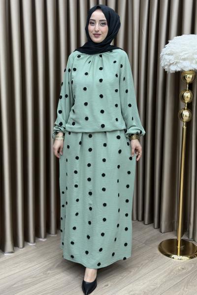 Mila Etek Takım Mint Mint Yeşili