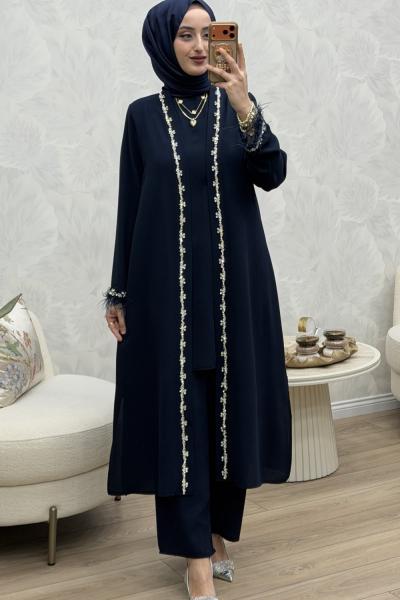 Narin 3 Lü Takım Lacivert Lacivert