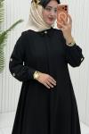 Nazlı Ferace Siyah Siyah