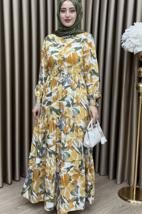 Neşe Elbise Sarı Sarı