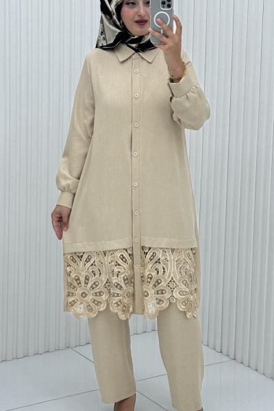 Nesrin Takım Krem Krem