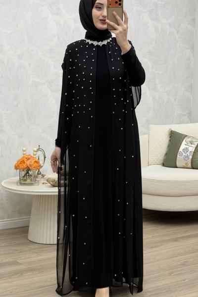Parıltı Abiye Siyah Siyah