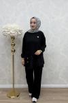 Pelin Takım Siyah Siyah