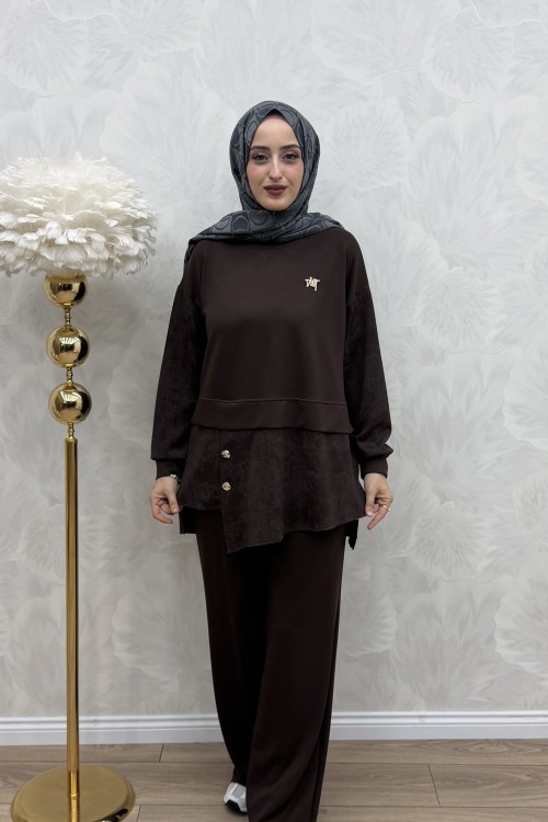 Pelin Takım Kahverengi Kahverengi