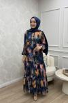 Sümbül Elbise Lacivert Lacivert