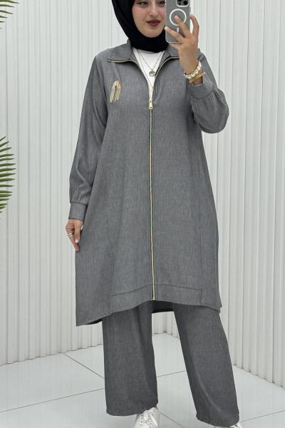 Tuana Takım Füme Füme