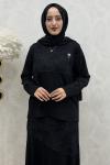 Tülin Etek Takım Siyah Siyah
