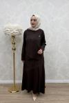 Tülin Etek Takım Kahverengi Kahverengi