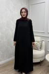 Yeliz Elbise Siyah Siyah