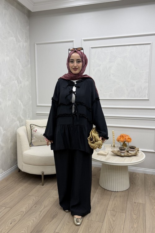 Yonca Takım Siyah Siyah