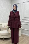 Yonca Takım Bordo Bordo