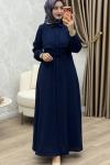 Yüsra Elbise Lacivert Lacivert