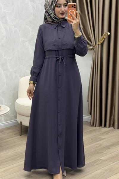 Yüsra Elbise Lila Lila