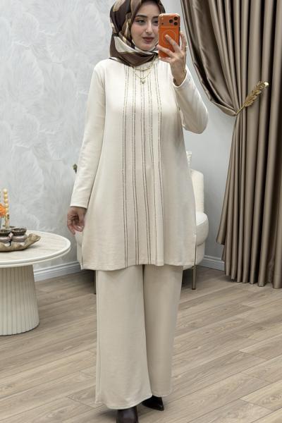 Zerrin Takım Krem  Krem