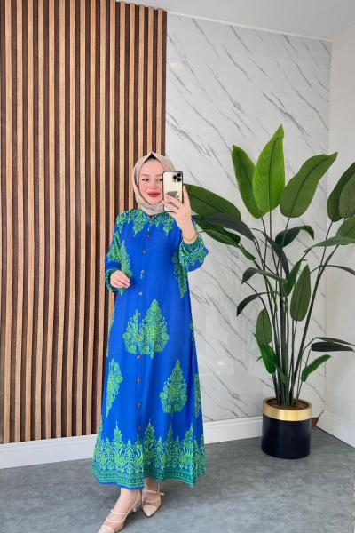 Pırıl Pamuklu Viskon Elbise