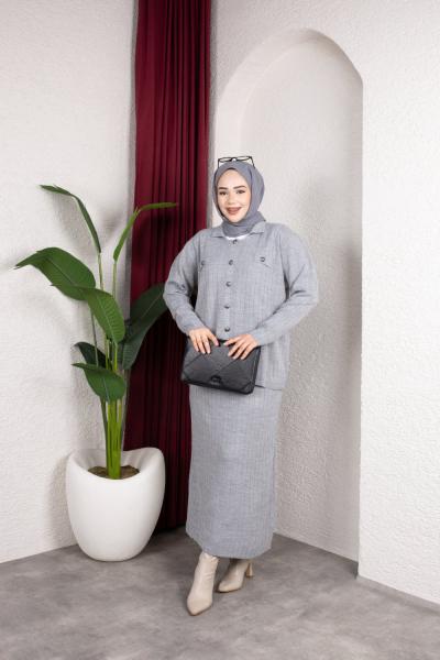 Sare Etekli Triko Takım