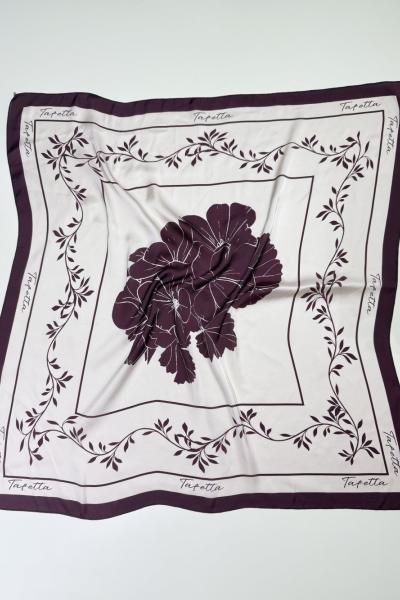 Floral Fular  Bordo