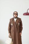 NAREL TRENÇKOT  KAHVERENGİ