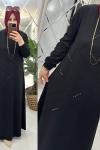 Aynur elbise oyşo kumaş siyah  Siyah