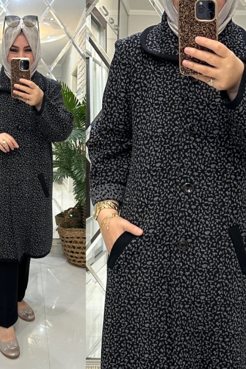 Berivan hırka kışlık kalın triko gri Gri