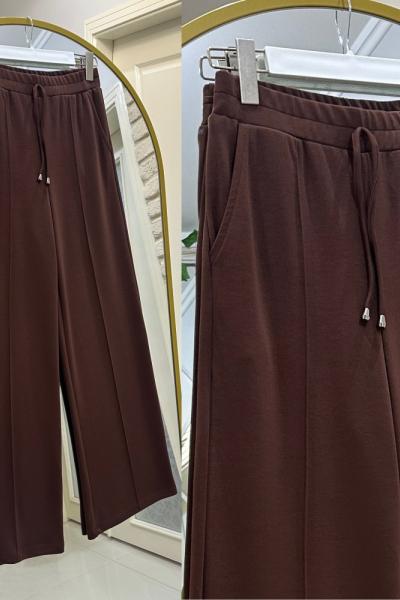 Bol paça oysho pantolon kahve Kahverengi