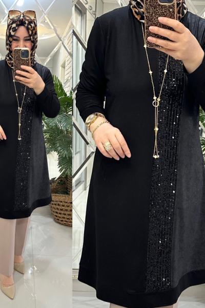 Buse tunik modal penye kumaş siyah  Siyah