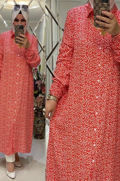 çıtır gömlek kırmızı Kırmızı