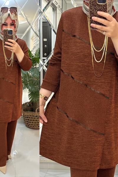 Gönül takım fitilli triko kiremit Kiremit