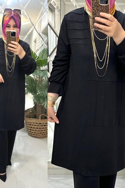 Sibel takım oyşo kumaş siyah  Siyah