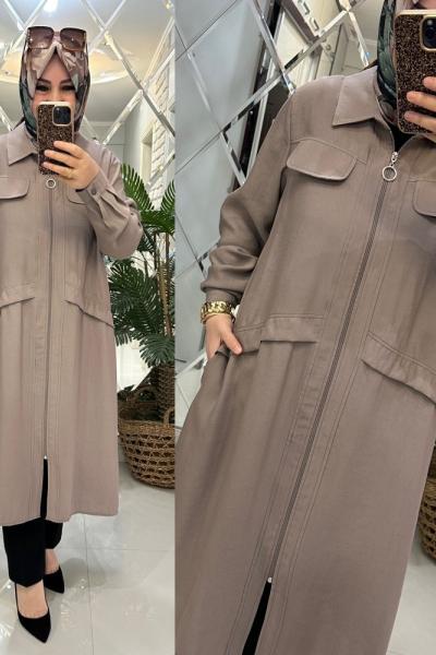 Zali kap ipek qupra kumaş taş Taş Rengi