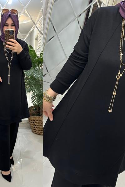 Zuhal takım oyşo kumaş siyah  Siyah