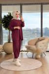 22588 Osyho Sıfır Yaka Basic Takım Bordo