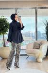 31881 Leopar Desenli Pantolon Leopar
