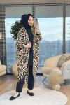 33962 Leopar Desen Yarasa Kol Hırka Leopar