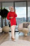 4122 Prenses Tunik Mercan