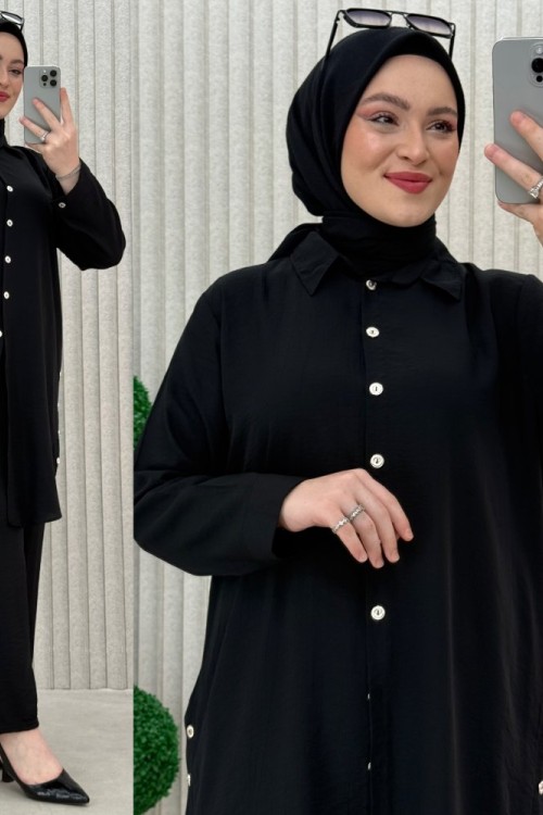 çiko pantolonlu takım