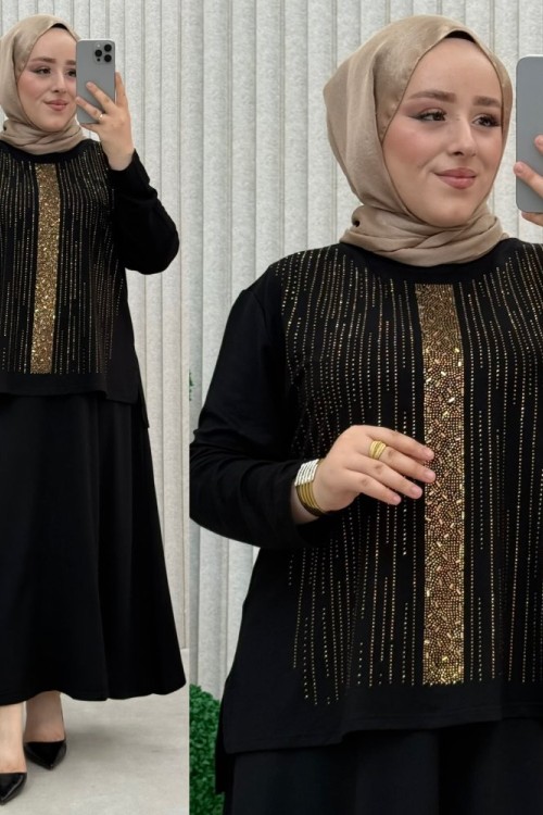 Işıl etekli takım