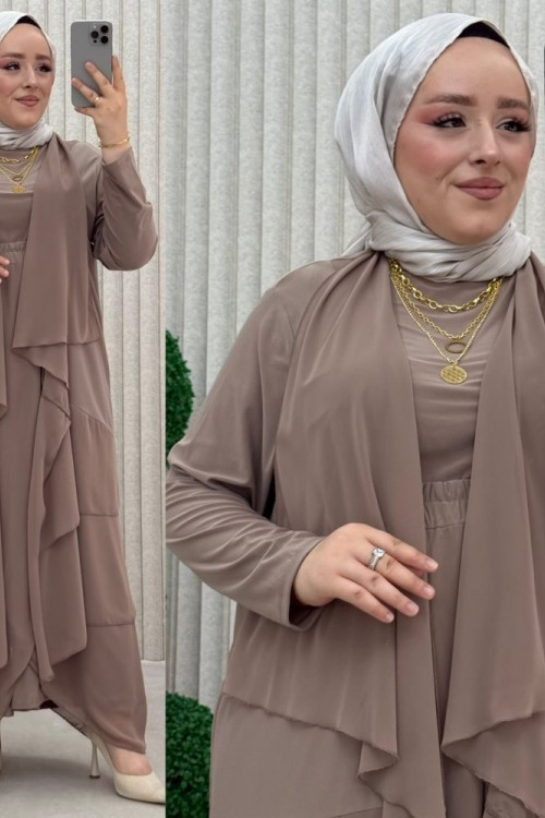 Zerrin 3lü Pantolonlu Takım