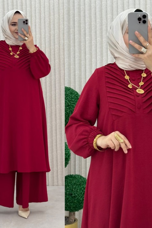zümrüt pantolonlu takım