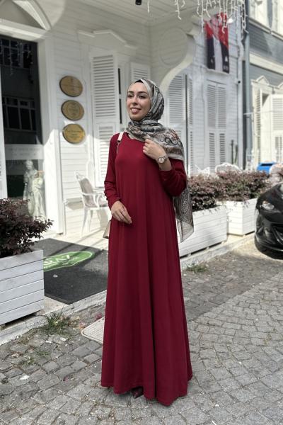 Örme Viskon Hale Elbise