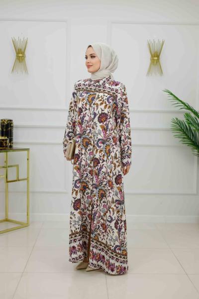 ALAÇATI ELBİSE FERACE-PEMBE