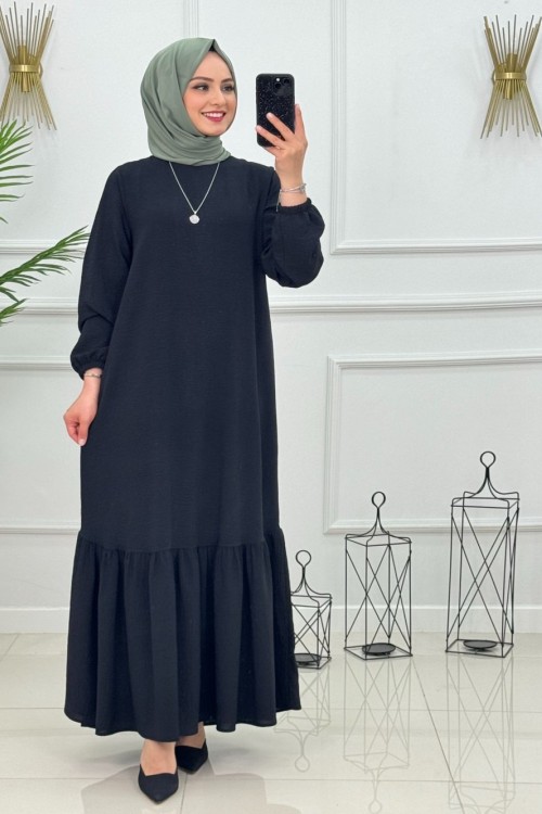 AZRA ELBİSE-SİYAH